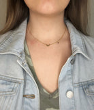 Moon Choker Necklace Gold