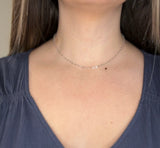 Rhombus Choker Necklace - Silver