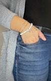 Howlite Silver Bracelet