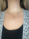 Filigree Cross Necklace - Gold