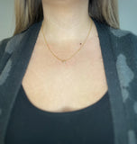 Floating Heart Necklace - Gold