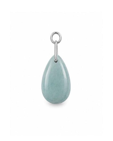 Amazonite Charm - Silver