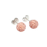 Apricot Shimmer Studs