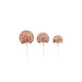 Apricot Shimmer Studs