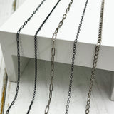 Permanent Jewelry Chain Options - Black