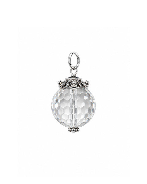 Boho Quartz Charm -Silver