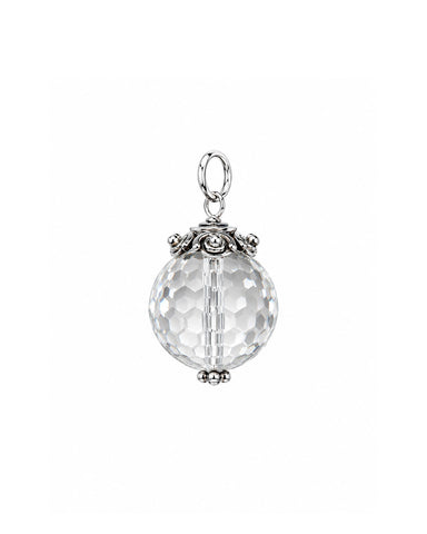 Boho Quartz Charm -Silver