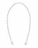 Brick Charm Necklace Chain - Silver