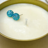 Lightly Scented Candle with Shimmer Studs Inside