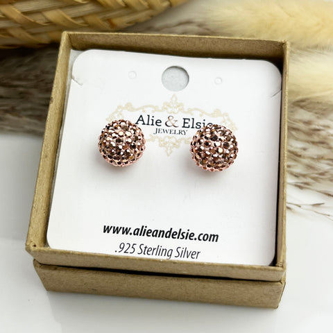 Champagne Shimmer Studs