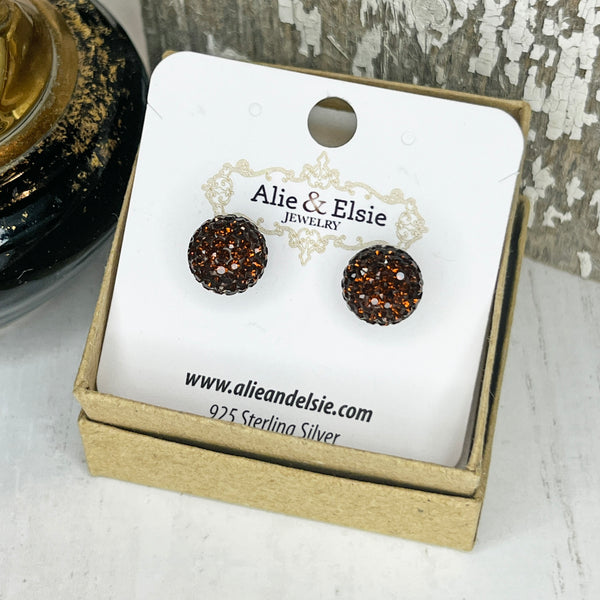 Chocolate Shimmer Studs