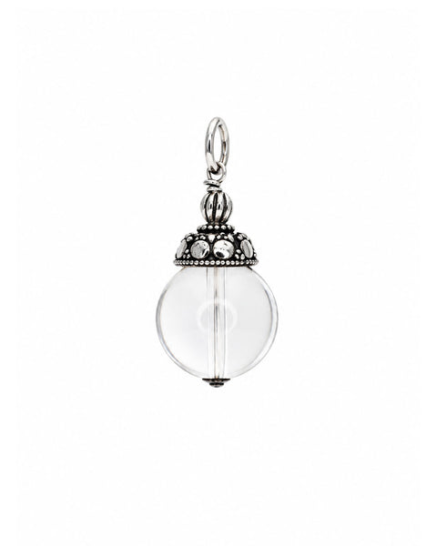 Classy Quartz Charm -Silver