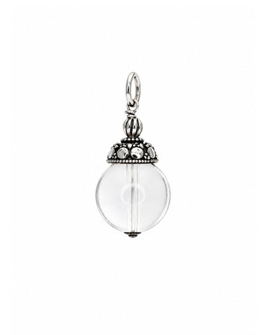 Classy Quartz Charm -Silver