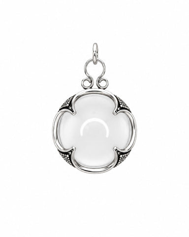 Crystal Ball Charm - Silver