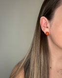 Tangerine Shimmer Studs