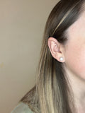 White Opal Shimmer Studs