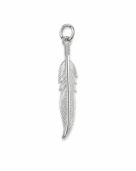 Feather Charm - Silver