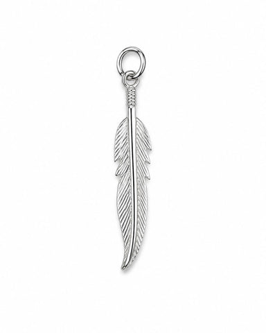Feather Charm - Silver