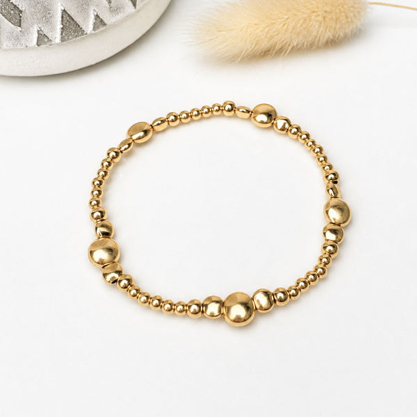 Soothing Flat Mercury Bracelet Gold