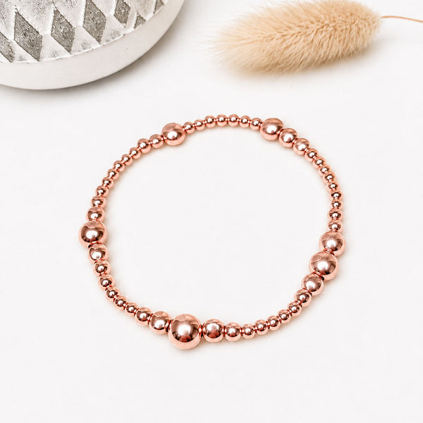 Soothing Flat Mercury Bracelet Rose Gold