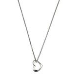 Floating Heart Necklace - Silver