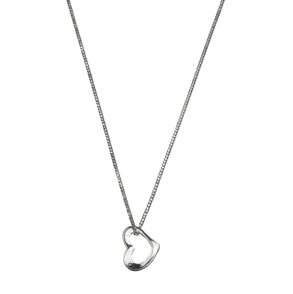 Floating Heart Necklace - Silver