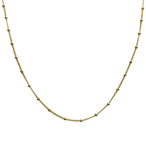 Beaded Necklace - Gold