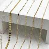 Permanent Jewelry Chain Options - Gold - Lighter Options