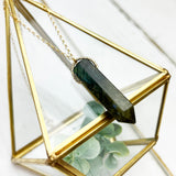 Labrodite Point Necklace - Gold