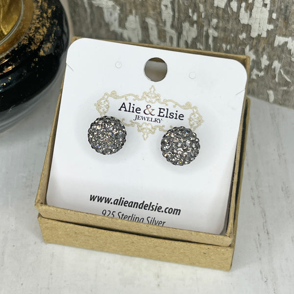 Grey Shimmer Studs