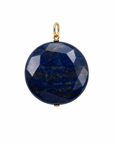 Lapis Lazuli Charm - Gold