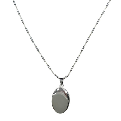 Oval Locket Necklace