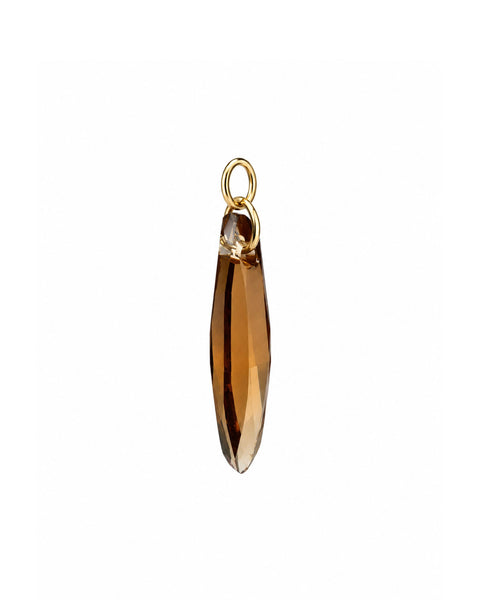 Swarovski Crystal Long Charm - Gold