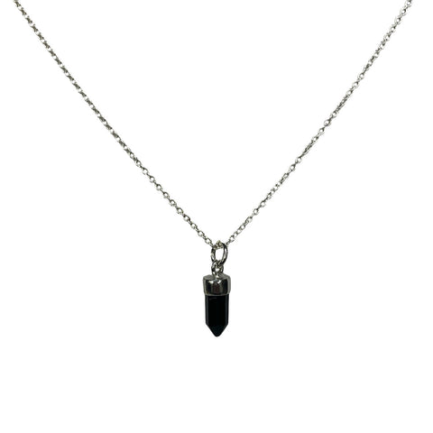 Onyx Point Necklace