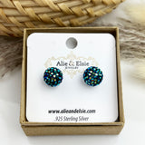 Peacock Shimmer Studs