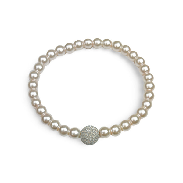 White Opal Pearl Bracelet