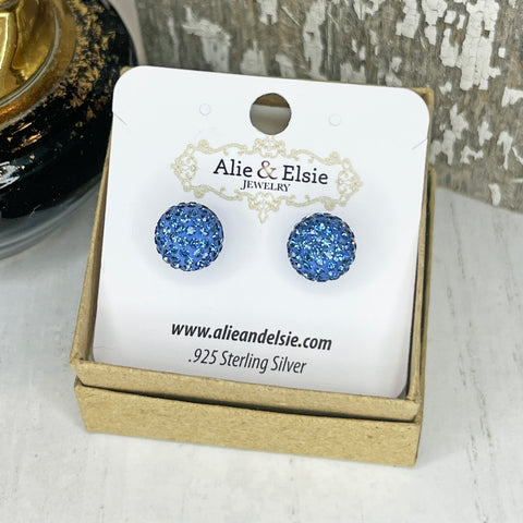 Periwinkle September Shimmer Studs