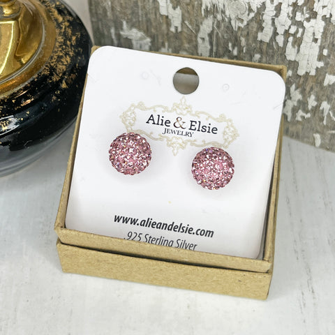 Light Pink October Shimmer Studs