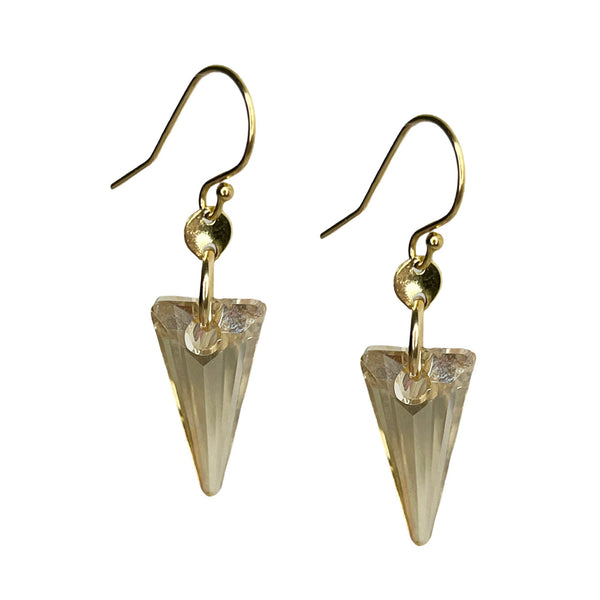 Sequin Point Earrings Gold