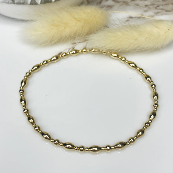 5mm Polished Bracelet Gold