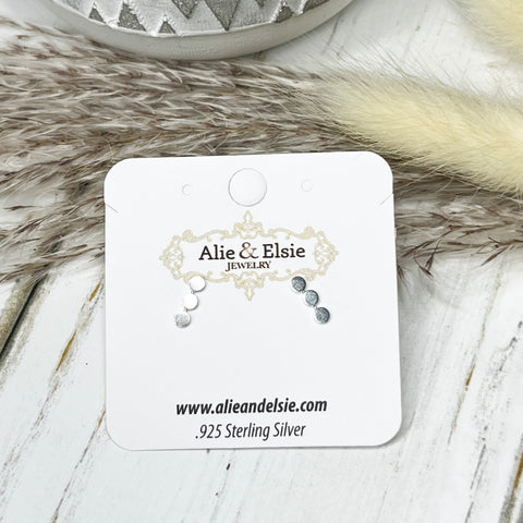 Polka Dot Studs - Silver