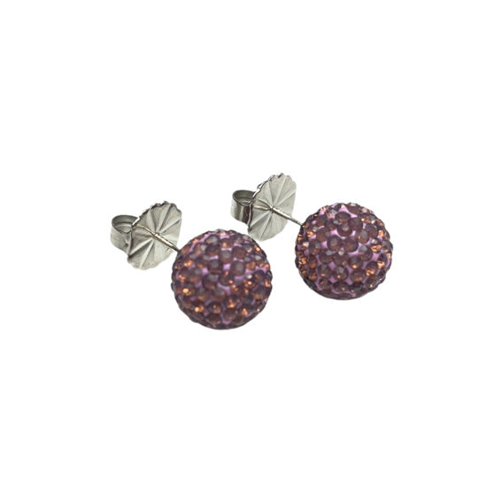 Purple Opal Shimmer Studs