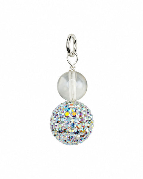 Rainbow Mermaid Shimmer Charm - Silver