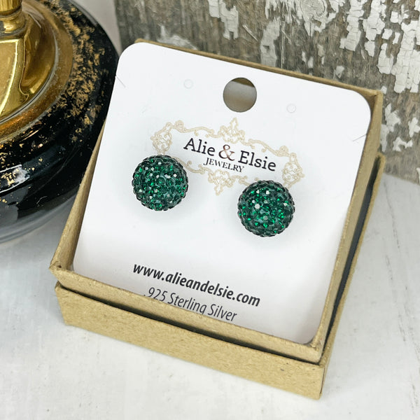 Rider Green May Shimmer Studs