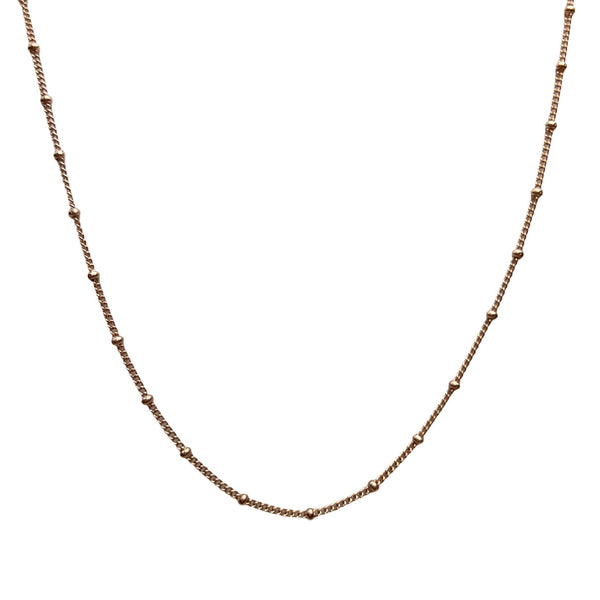 Beaded Necklace - Rose Gold