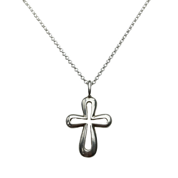 Voyage Cross Necklace - Silver