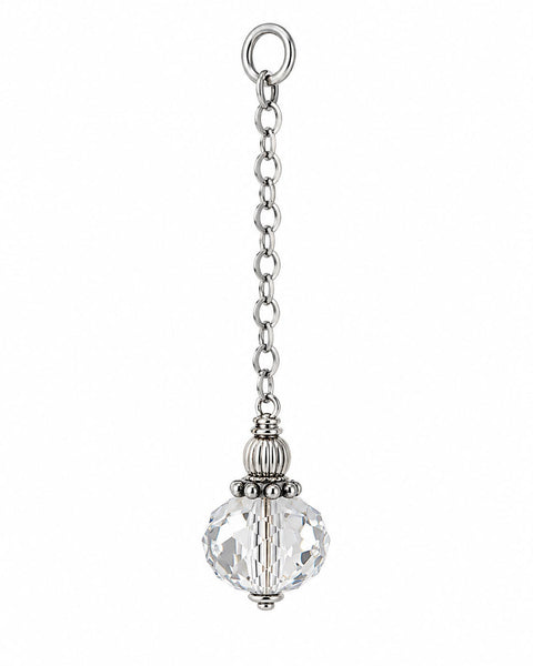 Swarovski Crystal Lariat Charm - Silver