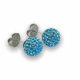 Aqua March Shimmer Studs