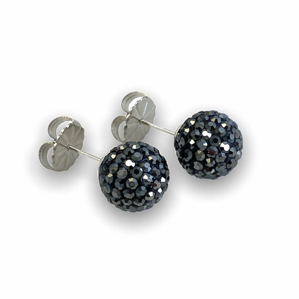 Charcoal Shimmer Studs