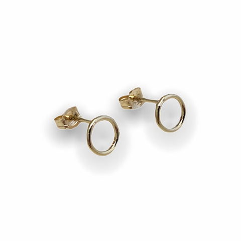 Circle Studs - Gold